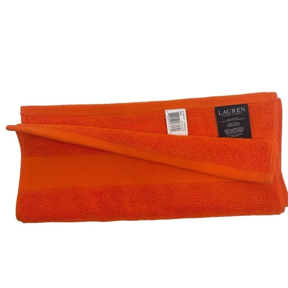 Lauren Ralph Lauren Summer Orange one hand towel NWT - Picture 1 of 4